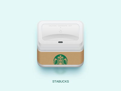 A Stabucks icon coffee realistic icon