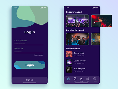 Music App adobexd appdesign design figma iosapp iosappdesign iosdesign musicapp prototyping songapp ui uidesign uiux ux wireframing xd