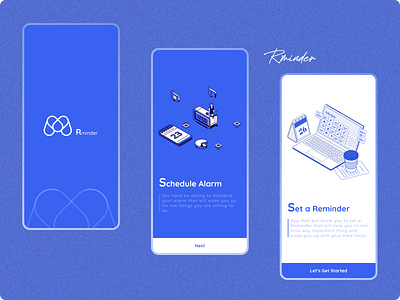 Rminder - Reminder & Alarm App alarm alarmapp androidapp animation appdesign best figma homepage iosapp iosappdesign prototyping reminder reminderapp ui uiux ux wireframing xd