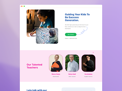 KidsEdu - Kids school website androidapp appdesign figma iosapp iosappdesign kids landingpage message messanger app prototyping schedule school shopping ui uiux ux webdesign website wireframing xd