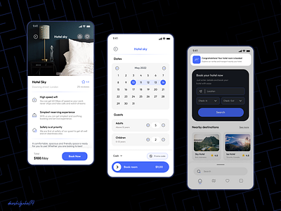 Destivel - Travel booking app androidapp animation appdesign bestui booking figma flight iosapp iosappdesign landingpage notification prototyping travel app ui uiux ux webdesign website wireframing xd