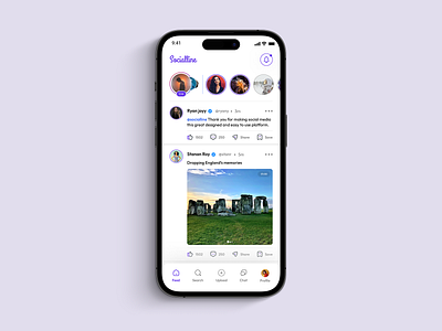 Socialline - Social media app UI