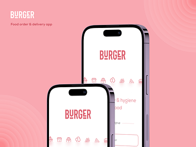 Burger - Food delivery app UI android app app design delivery app figma food iosapp iosappdesign landing page mockup prototyping redesign research ui uikit uiux ux ux research webdesign website wireframing