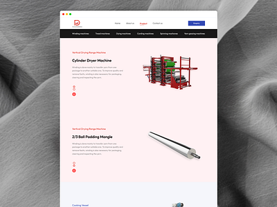 Textile engineering website androidapp animation appdesign bestui design engineering figma iosapp iosappdesign landing page prototyping shopping textile ui uiux ux webdesign website wireframing xd