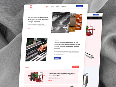 Textile engineering website android app appdesign bestui design engineering figma illustration iosapp iosappdesign landing page prototyping shopping textile ui uiux ux webdesign website wireframing xd