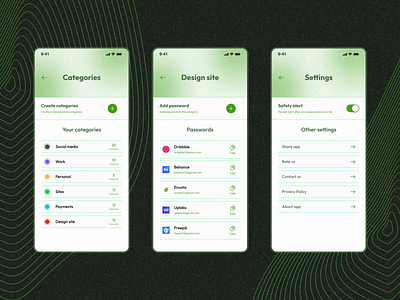 Lockey - Password manager app android app app design bestui design figma iosapp iosappdesign landing page manager password prototyping security trend ui uiux ux webdesign website wireframing xd