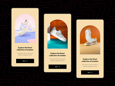 Sneaker shop app - On-boarding UI