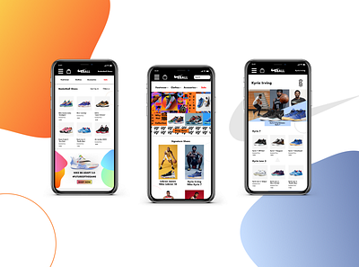 Nike BBALL IOS App Design app design ui ux