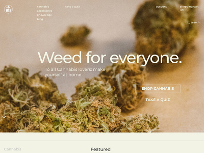 cannabis e-commerce 2021 concept design ecommerce minimal ui ux