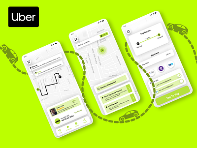 Uber UI design app design graphic design icon illustration logo ui ux vector