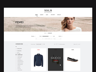 Online Shop Website Design by Mirela on Dribbble