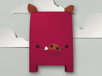 Snort cut illustration paper papercut toymail