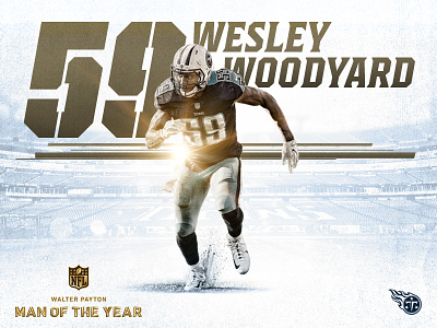 Woodyard Man Of The Year football nfl sports tennessee titans