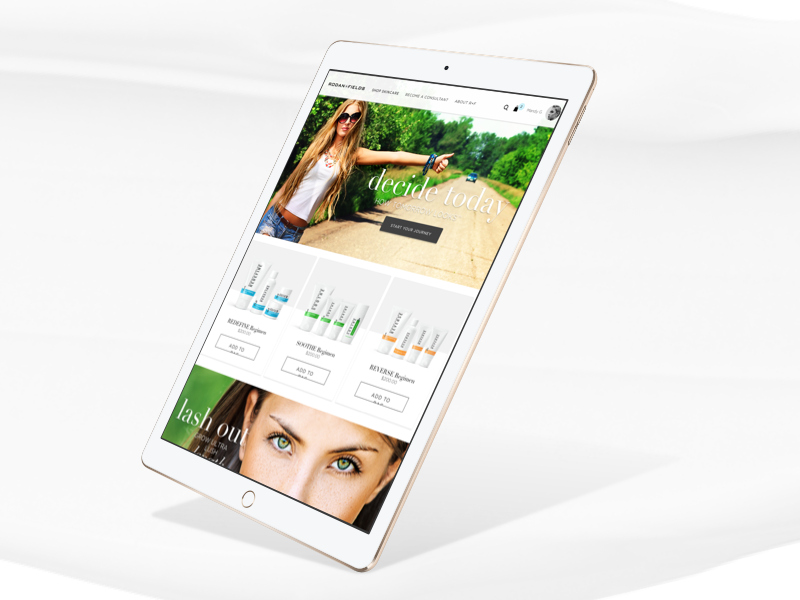 Tablet Homepage Exploration ui responsive ecommerce mobile tablet homepage