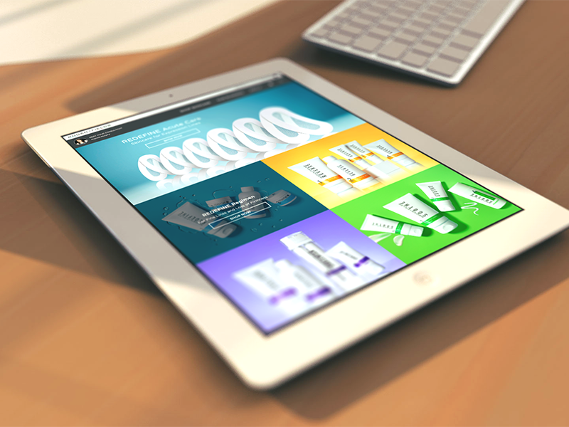 Tablet Homeage Exploration ui responsive homepage tablet mobile ecommerce