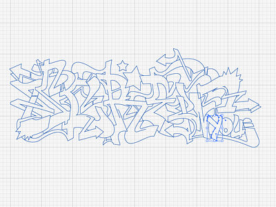 graffiti letter g wildstyle