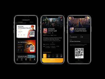 Cinema App app cinema mobile ui ux