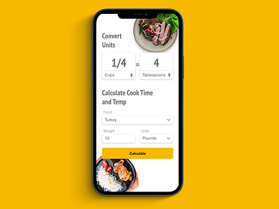 Cooking Calculator app dailyui dailyui004 design iphone ui userinterface ux