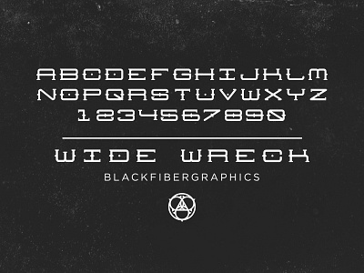 Wide Wreck classic illustration modern traditional typeface typography wide