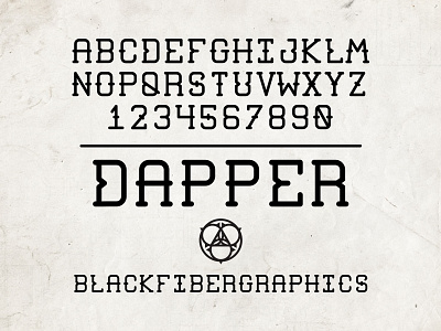 Dapper dapper font illustrator old serif style tattoo typeface typography