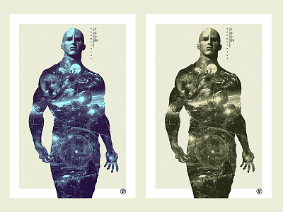 Prometheus blackfibergraphics collage design double exposure print prometheus typography
