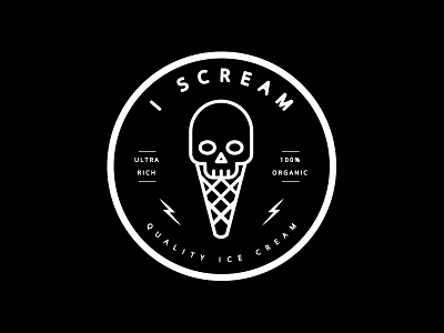 I Scream Badge