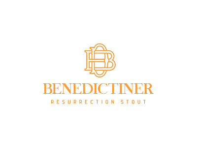 Benedictiner: Resurrection beer branding brewery history logo resurrection stout typography