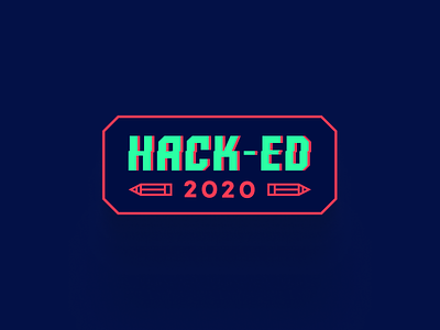 Hack-ed Logo branding education logo event logo hack hack ed hackathon hackathon logo hacked logo logo design logodesign type logo