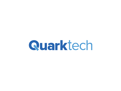 Quarktech agency brand company logo tech typography