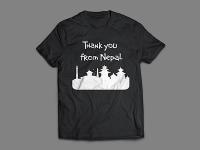 Thank You From Nepal donate earthquake help nepal relief tshirt