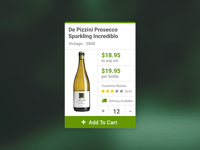 Wine - Product Card card clean ecommerce interface minimal ui wine