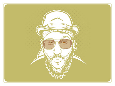 JD face graphic design illustration portrait