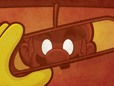 Don't Look Back graphic design illustration mario texture vector