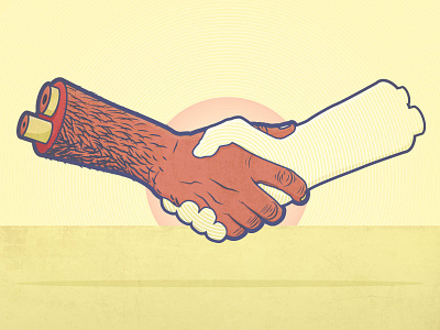 HandShake circles graphic design hand handshake illustration texture vector