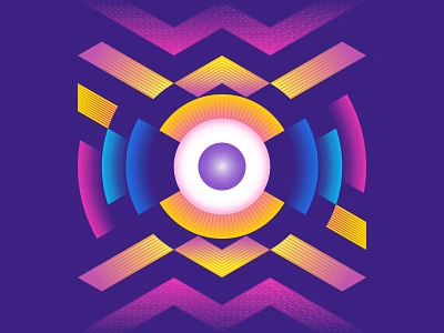 Eye Illustration design design exploration detail eye eye ball eye illustration geometric illustration gradient grid illuminati illustration isometric modern poster purple