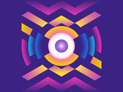 Eye Illustration design design exploration detail eye eye ball eye illustration geometric illustration gradient grid illuminati illustration isometric modern poster purple