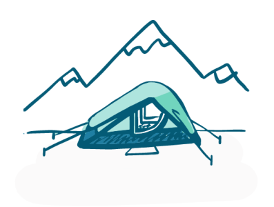 Camping camping illustrator spot illustration