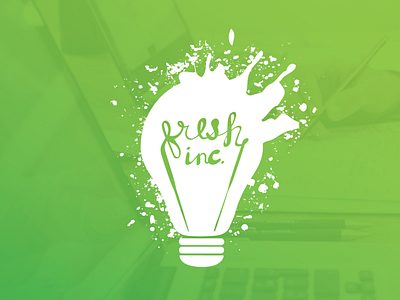 Fresh Inc. Logo branding education education logo graphic design hand lettering logo