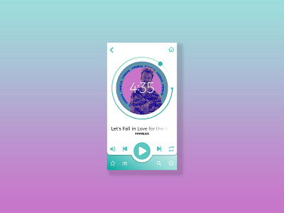 DailyUI 009 Music Player dailyui mobile design music app music player ui ux uxui