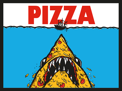 Pizza Jaws cheese fast food jaws junk food parody pepperoni pizza samuel b thorne shark