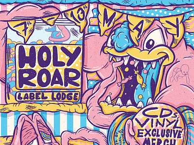Holy Roar Label Lodge Poster candy holy roar label metal monster mutant poster record sweets vinyl