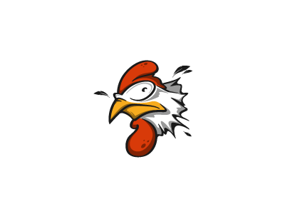 Wild Chicken! animal cartoon character chicken comic crazy design illustration rooster wild