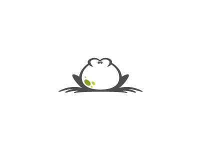 Frog animal cartoon character design feet frog icon logo simple spots tummy