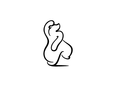 Dancing Bear bear bw dancing design illustration linear logo playful simple