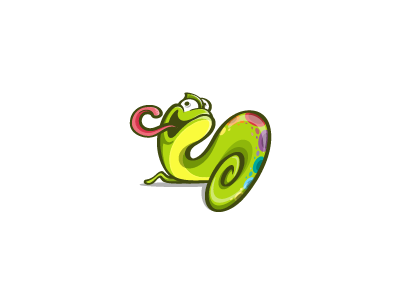 Chameleon cartoon chameleon character crazy design gecko happy lizard logo mascot reptile tongue