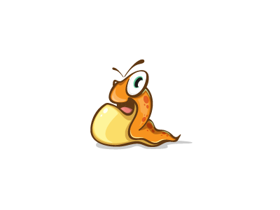 Slug animal cartoon character design forest illustration logo mascot slug snail