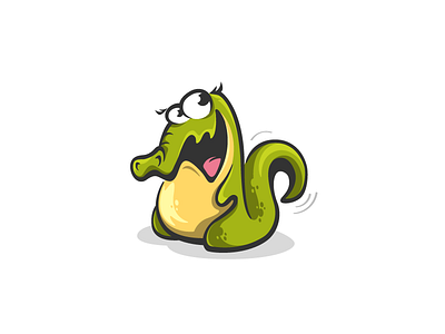 Baby Crocodile baby character crocodile cute design logo mascot reptile