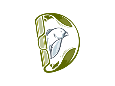 Bamboo & Bird bamboo bird design illustration leaf logo nature parrot tea vector