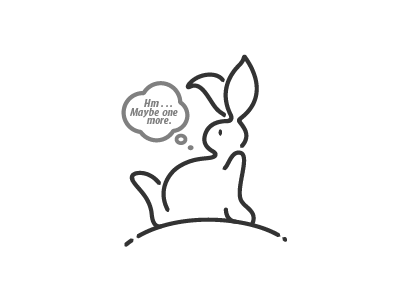 Fat Bunny bunny character cute design fat food illustration logo rabbit sitting stuffed