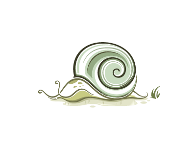 Snail animal design illustration logo nature shell snail